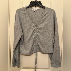 Grey Crop Top